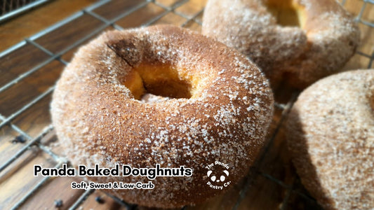 🥯 Panda Baked Doughnuts – Soft, Sweet & Low-Carb