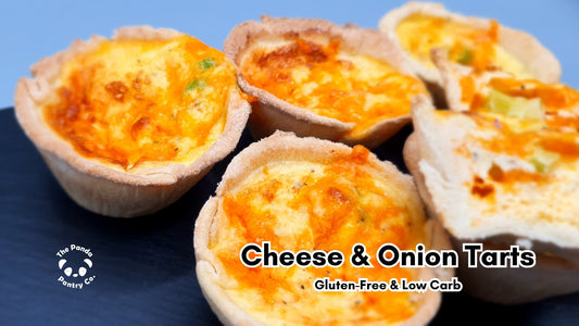 Mini Cheese & Spring Onion Tarts – Gluten-Free, Low-Carb & Buttery