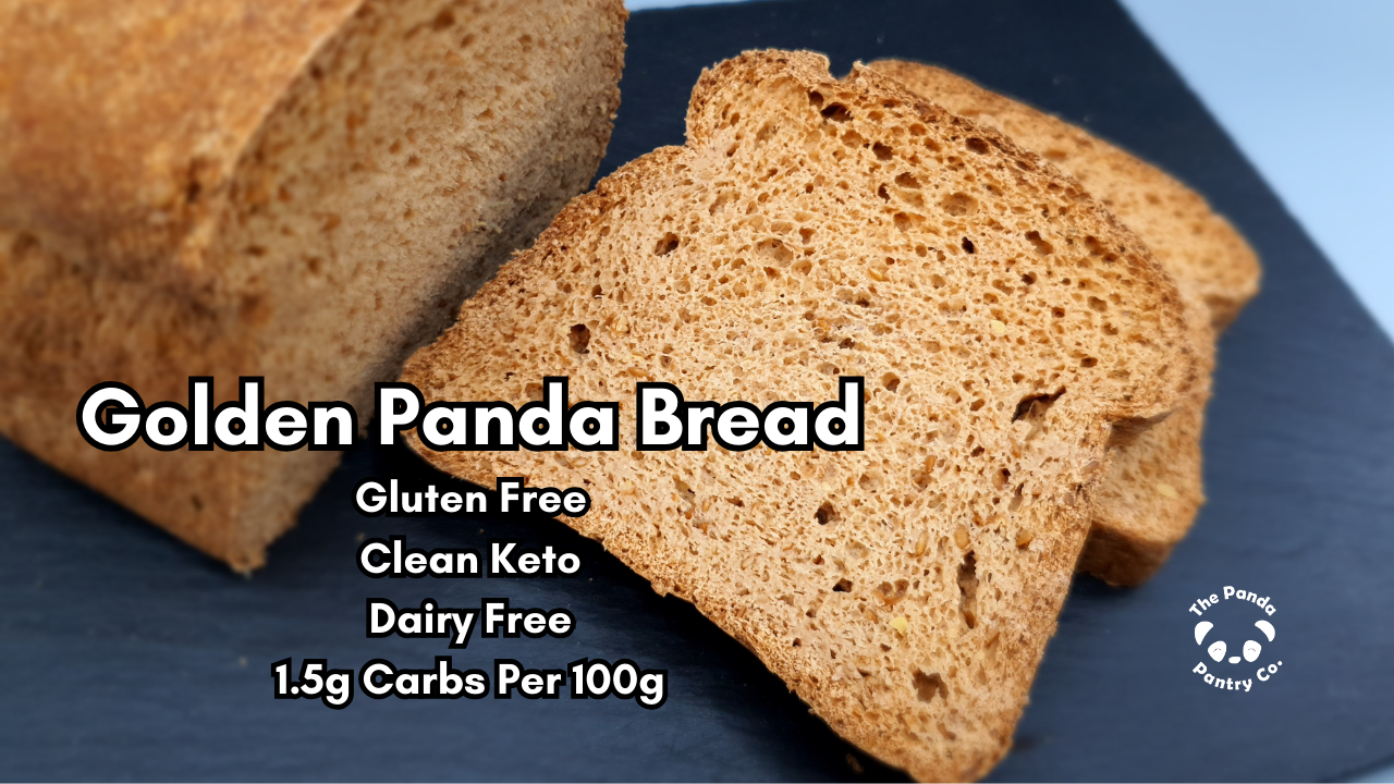 Golden Panda Bread Mix – Clean Keto, Gluten-Free & Coconut-Free – Bake 2, 4 or 6 Loaves