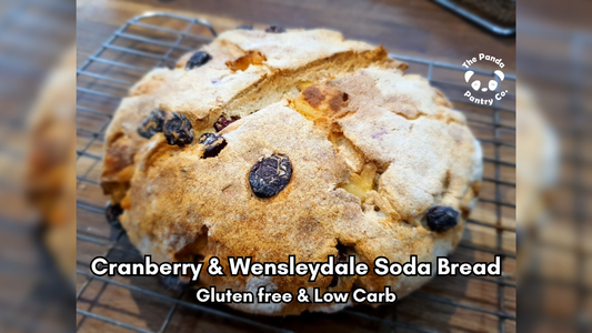Panda Cranberry & Wensleydale Soda Bread – Gluten-Free, Low-Carb & Perfectly Festive