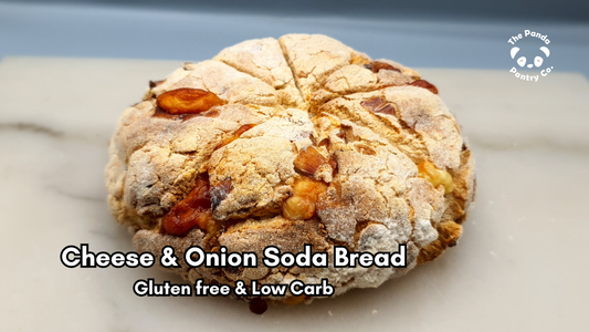 Panda Cheese & Onion Soda Bread – Gluten-Free, Low-Carb, and Savoury
