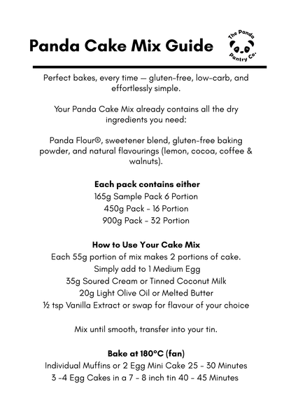 Lemon Cake Mix (165g Sample Mix - 6 portions)