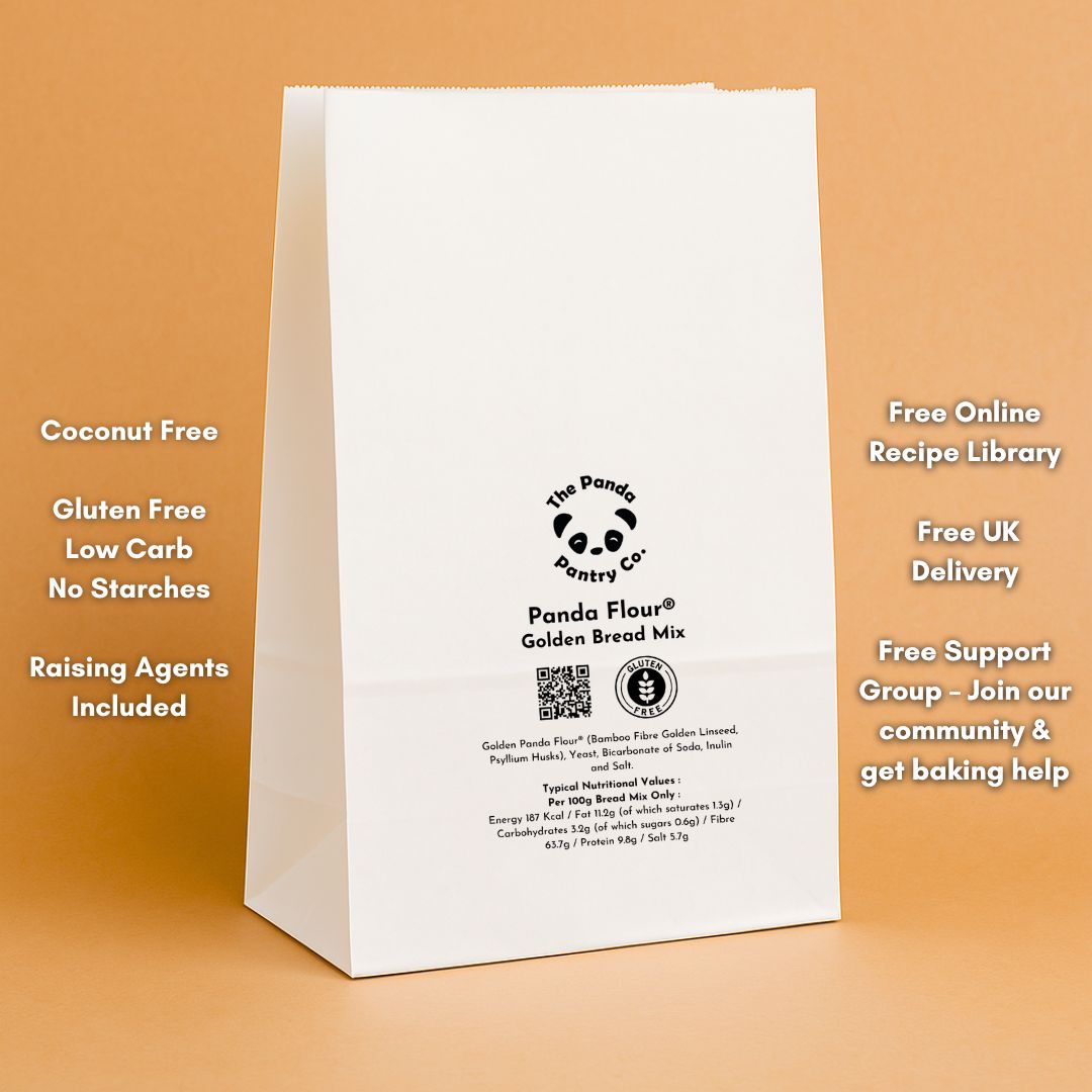 Golden Panda Bread Mix – Clean Keto, Gluten-Free & Coconut-Free – Bake 2, 4 or 6 Loaves