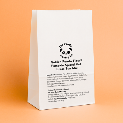 Pumpkin Spiced Golden Panda Hot Cross Bun Mix – Low-Carb & Gluten-Free