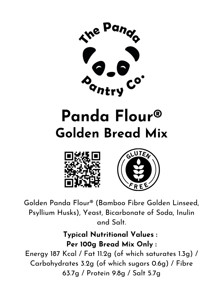 Golden Panda Bread Mix – Clean Keto, Gluten-Free & Coconut-Free – Bake 2, 4 or 6 Loaves