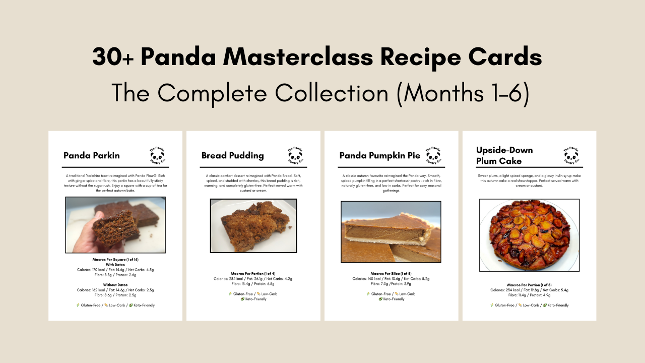📖 30+ Panda Masterclass Recipe Cards – The Complete Collection (Months 1–6)