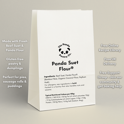 Panda Suet Flour® — A Fibre-First Take on Traditional Suet Baking