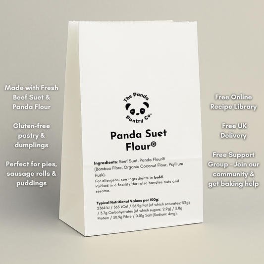 Panda Suet Flour® — A Fibre-First Take on Traditional Suet Baking