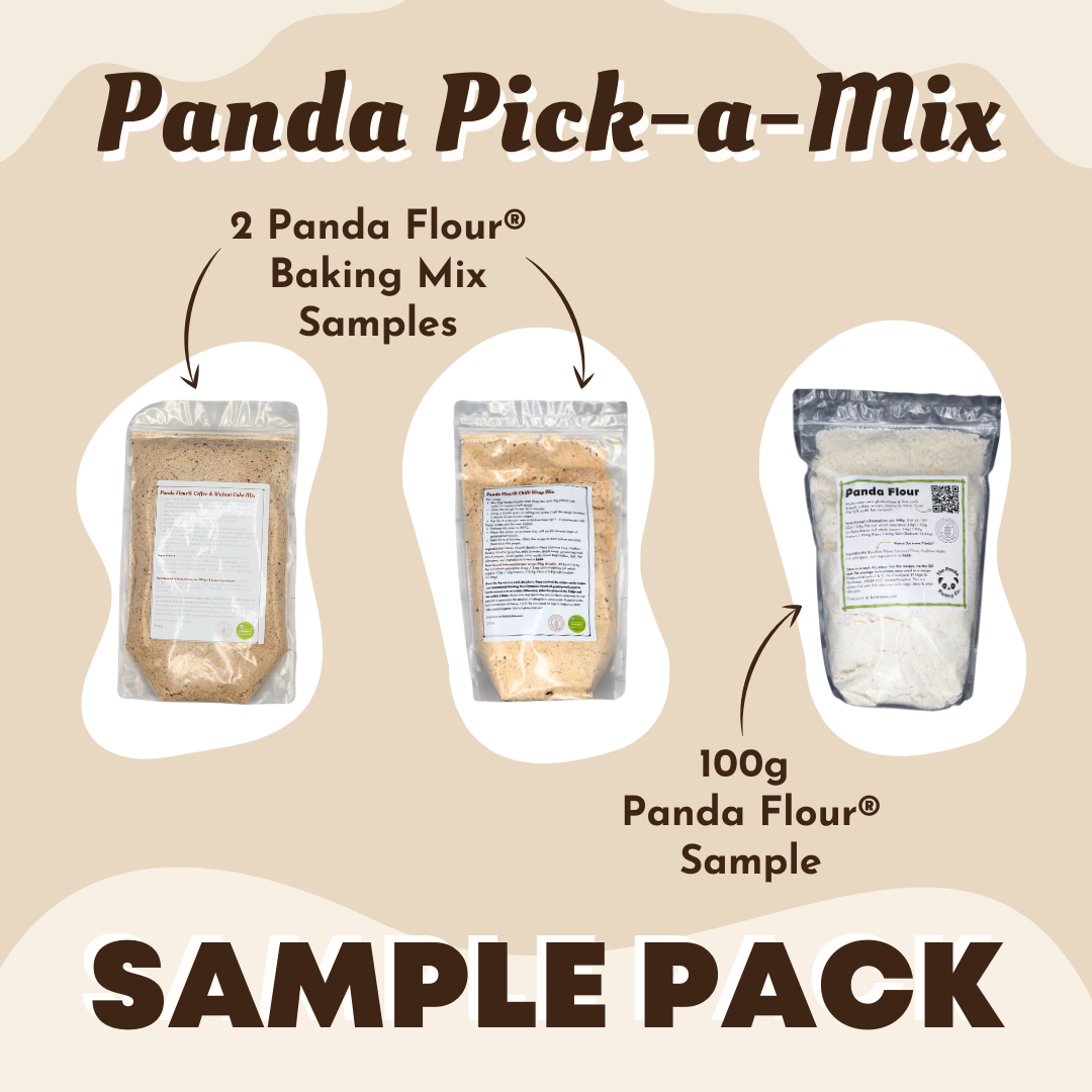 Panda Pick-a-Mix: Pick 2 baking mix samples + 1 Panda Flour® sample!